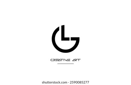 LG, GL, L, G abstract letters logo monogram