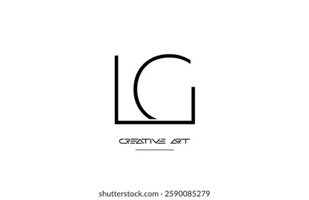 LG, GL, L, G abstract letters logo monogram