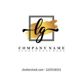 LG Initial handwriting logo concept