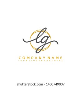 LG Initial handwriting logo concept