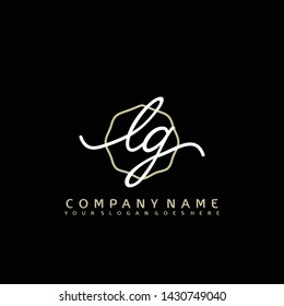 LG Initial handwriting logo concept
