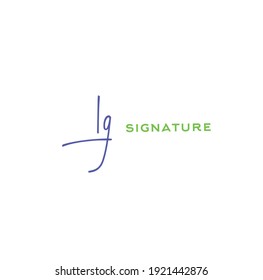 Logotipo inicial manuscrito para la identidad