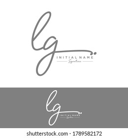 LG  Initial letter handwriting and signature logo.
