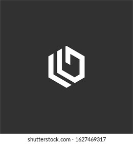 LG initial letter logo design template vector.