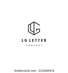 LG initials logo design template vector