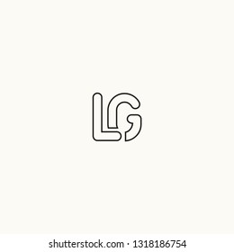 LG letter intial LG logo vector icon illurtration