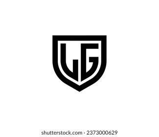 plantilla vectorial de diseño de logotipo LG
