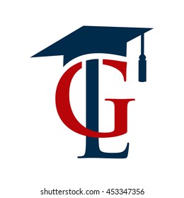 LG logo and Graduation cap logo