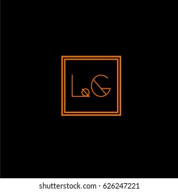 lg logo letter initial, Abstract Polygonal Background Logo, design for Corporate Business Identity,flat icon, Alphabet letter
