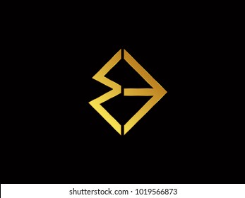 LG square shape Gold color logo