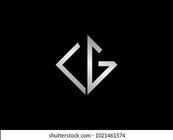 Lg Square Shape Silver Color Logo Stock Vector (Royalty Free ...