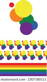 abstracción de lgbt. Bandera del orgullo LGBT.