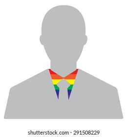 lgbt avatar user profile vector illustration , white  background