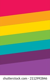 LGBT Background, vector with the rainbow colors. Formatted background for instagram story.