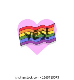 lgbt boy vector love heart abstract yes gays lesbian  bisexual 