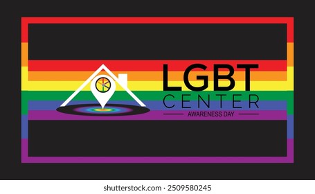 LGBT Center Awareness Day is observed every year on October. Holyday Awareness concept. background, placard, banner template Vector illustration design.