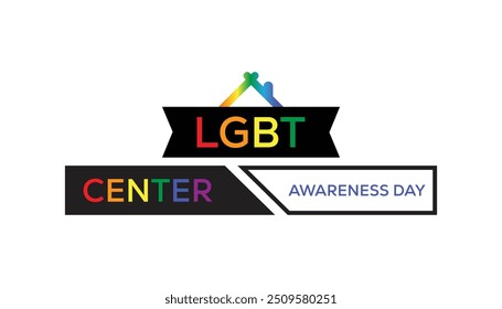 LGBT Center Awareness Day is observed every year on October. Holyday Awareness concept. background, placard, banner template Vector illustration design.