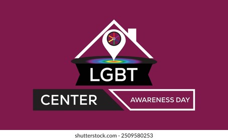 LGBT Center Awareness Day is observed every year on October. Holyday Awareness concept. background, placard, banner template Vector illustration design.