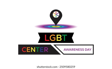 LGBT Center Awareness Day is observed every year on October. Holyday Awareness concept. background, placard, banner template Vector illustration design.