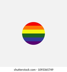  Lgbt Circle Flag Vector Illustration