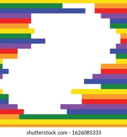 LGBT colored background, with empty place for text, copy space, template for greeting card, discrimination concept