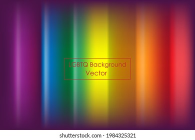 LGBT colorful flag gradient background. Vector Illustration. Idea for LGBT festive concept or Lesbian, gay, bisexual, and transgender  celebrations. 