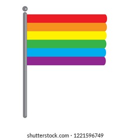 LGBT community flag, flag and symbol, vector EPS10, love, equality and freedom