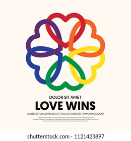 LGBT community poster template background. Design element template can be used for backdrop, brochure, banner, publication, vector illustration