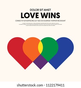 LGBT community poster template background. Design element template can be used for backdrop, brochure, banner, publication, vector illustration