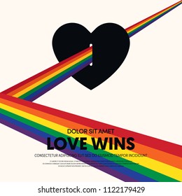 LGBT community poster template background. Design element template can be used for backdrop, brochure, banner, publication, vector illustration