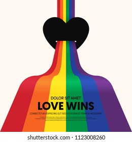 LGBT community poster template background. Design element template can be used for backdrop, brochure, banner, publication, vector illustration