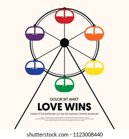 LGBT community poster template background. Design element template can be used for backdrop, brochure, banner, publication, vector illustration