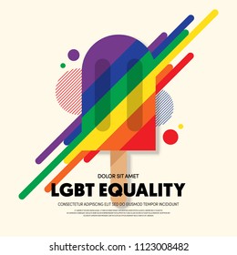 LGBT community poster template background. Design element template can be used for backdrop, brochure, banner, publication, vector illustration