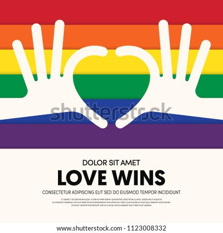 LGBT community poster template background. Design element template can be used for backdrop, brochure, banner, publication, vector illustration