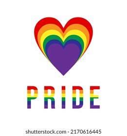 LGBT community pride, illustration vector. Rainbow isolated on a white background.