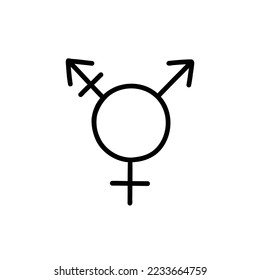 lgbt community sign doodle icon, vector illustration