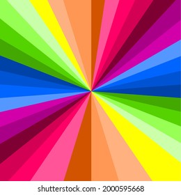 Lgbt community symbol. Swirling hypnotic rotating abstraction. Psychedelic twisting circles.