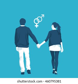 LGBT community is the traditional orientation in vector format eps10