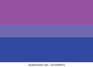 LGBT community. Vector Flag of Bisexual. Official symbols. Pride month. Against discrimination. Bright concept background, template for banners, signs, logo design
