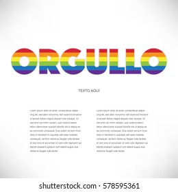 LGBT Composition (Spanish Text - Pride)