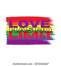 LGBT concept, motivating phrase in the colors of the rainbow. LGBT Motivate, Template for background, banner, card, poster, t-shirts. Collection of lettering. LGBT equality, tolerance and pride