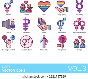 LGBT Crayon Icons Illustration Sets including Rainbow flag, Equality, rights and many more