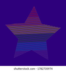  LGBT culture symbol.Pride vector icon.Collection of Color rainbow flag. Hand drawn pride.Isolated. 
