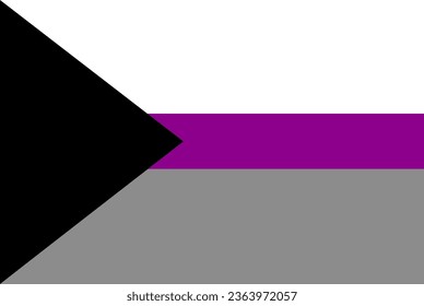 LGBT demisexual flag. demisexual flag emblem graphic element Illustration template design