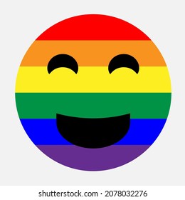 LGBT emoji vector illustration isolated on white background.