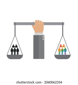 LGBT equal rights icon. gender equality concept. editable vector,graphic.
