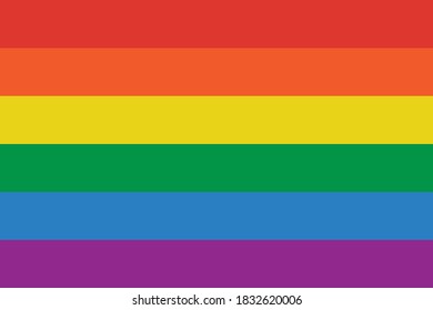 Lgbt Flag Background. Colorful Abstract Banner. Vector