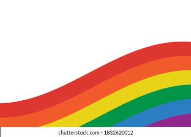 Lgbt Flag Background. Colorful Abstract Banner. Vector