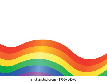 Lgbt flag Bright colored background. Vector graphics.