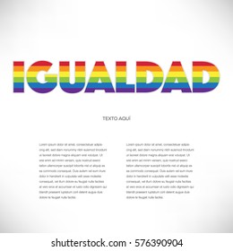 LGBT Flag Composition (Spanish Text)